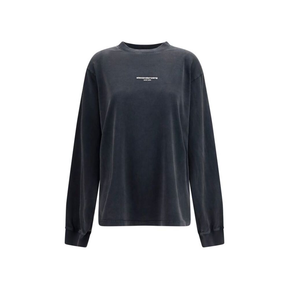 Alexander Wang Women Long-Sleeve Logo T-Shirt
